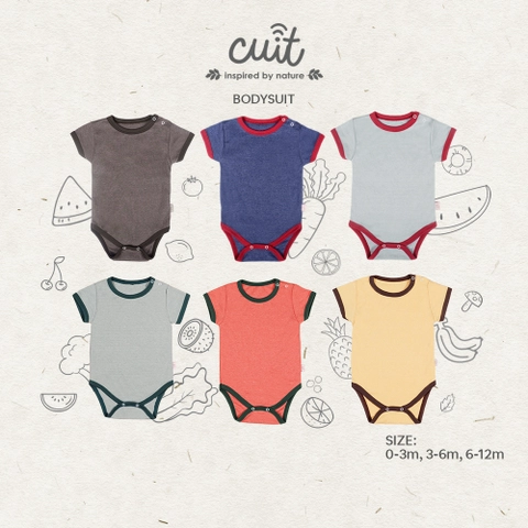 CUIT Baby Newborn - 6 Bulan Inu Bodysuit Anak Unisex Furutsu Series